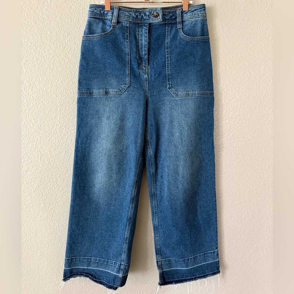 Boden Denim Wide Leg Jeans